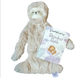 Slumberkins sloth and book, essentially new